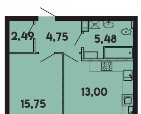 квартира г Калининград р-н Ленинградский ул Солдатская 9к/3 фото 1
