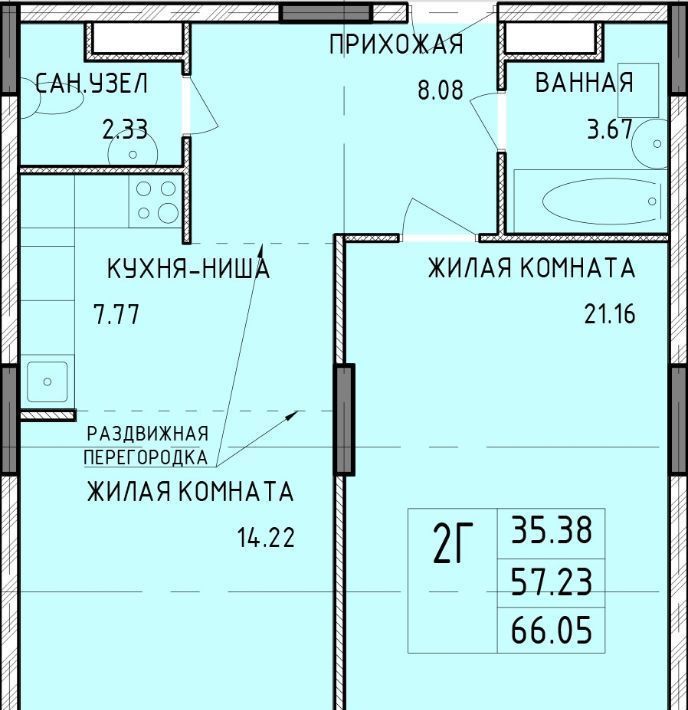 квартира г Тула р-н Центральный Юго-Восточный 8 фото 1