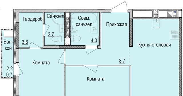 квартира р-н Индустриальный Культбаза жилрайон, 2-й мкр фото