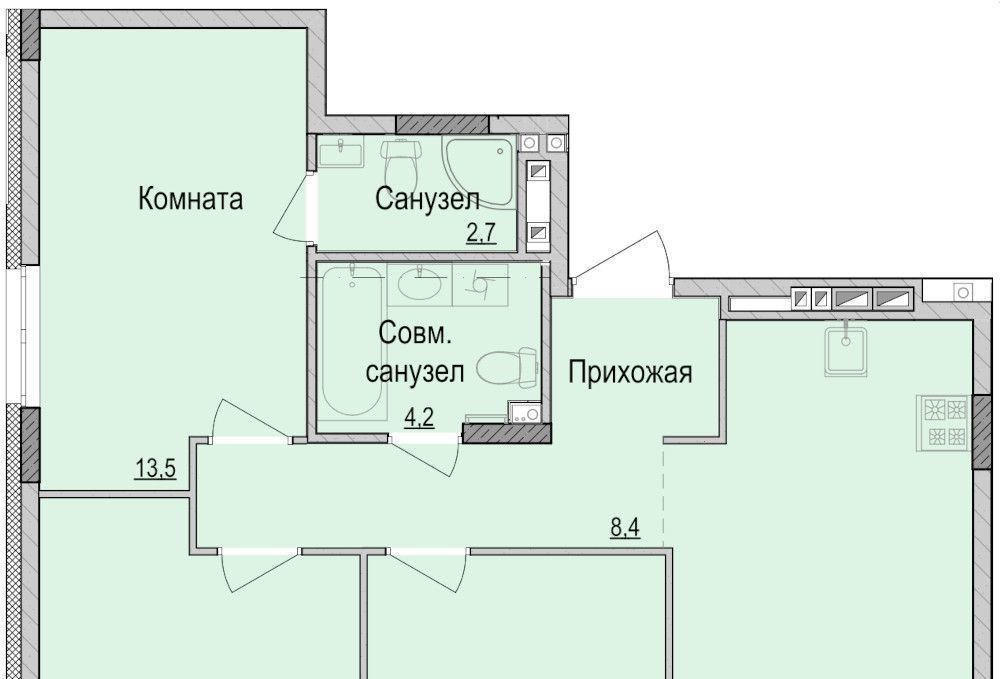 квартира г Ижевск р-н Первомайский ЖК Умные Кварталы А14 фото 1