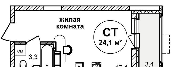 квартира г Нижний Новгород р-н Нижегородский ул Лысогорская 3 фото 2