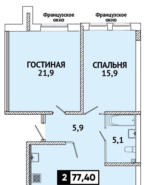 квартира г Ставрополь р-н Промышленный ул Матрёны Наздрачёвой 7/1 фото 1