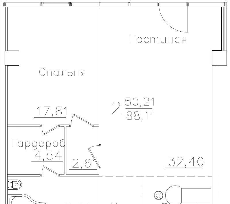 квартира г Воронеж р-н Ленинский ул Куколкина 18 фото 1