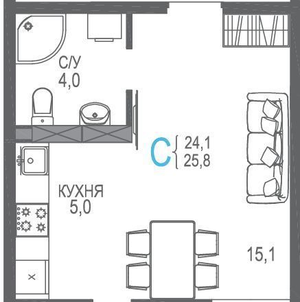 квартира г Евпатория пр-кт им.В.И.Ленина 66б фото 1