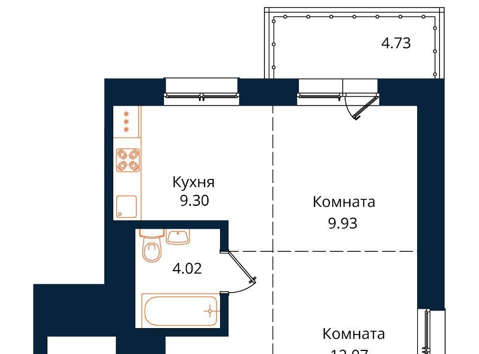 квартира г Иркутск р-н Октябрьский ул Юрия Левитанского 4 фото 1