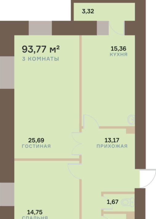 квартира г Красноярск р-н Октябрьский ул Академгородок 74 фото 1