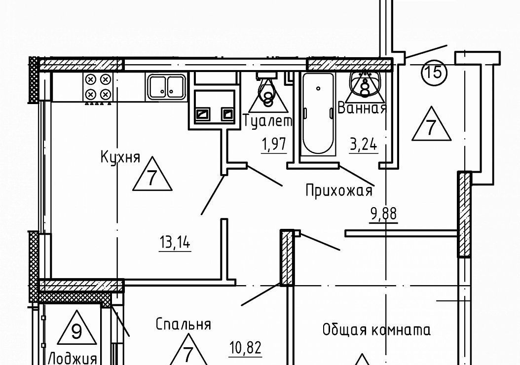 квартира г Казань ул Аделя Кутуя 86 Аметьево фото 2