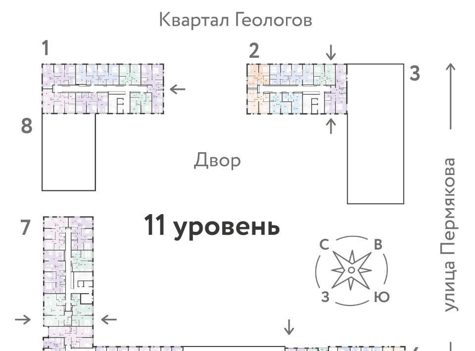 квартира г Тюмень р-н Ленинский ул 50 лет Октября 63г фото 3