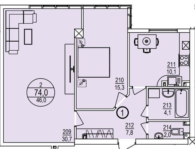 квартира г Севастополь ул Генерала Крейзера 8 корп. 5, Респ Крым фото