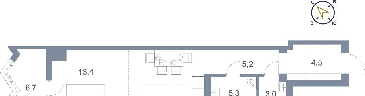 квартира г Сургут тракт Югорский 43 27А фото 3