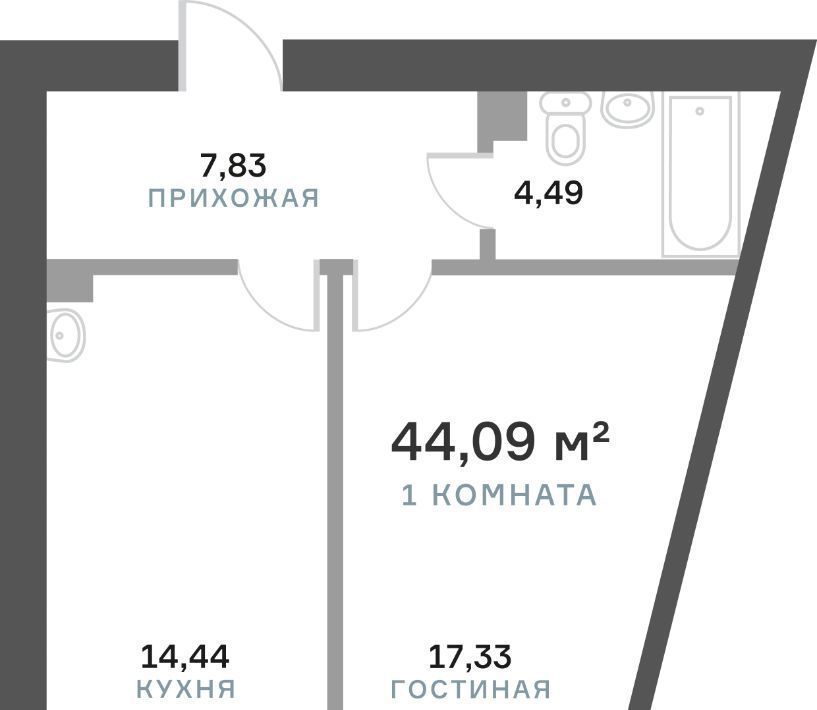 квартира г Красноярск р-н Октябрьский ул Академгородок 80 фото 1