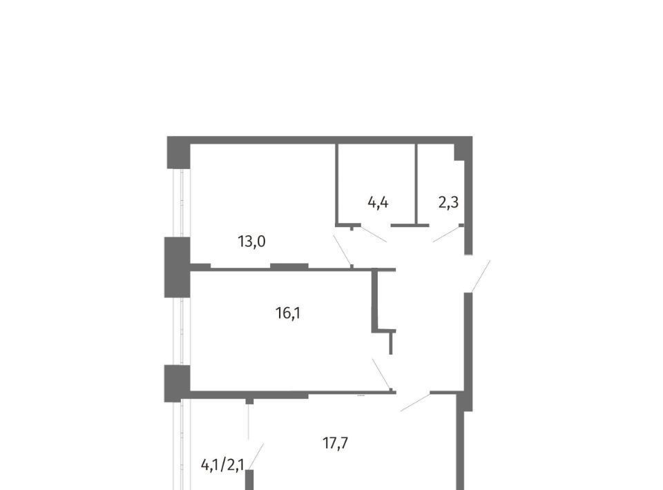 квартира г Калининград р-н Центральный ул Маршала Борзова 107 фото 1