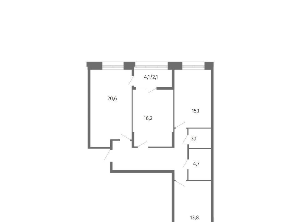 квартира г Калининград р-н Центральный ул Маршала Борзова 107 фото 1