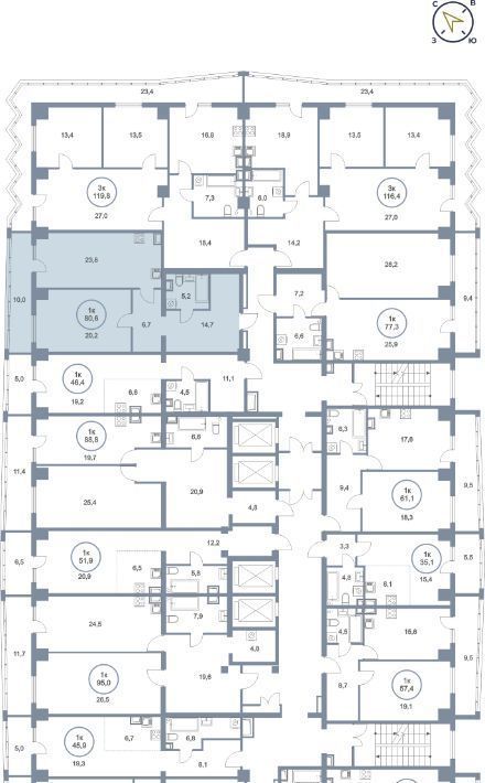 квартира г Сургут тракт Югорский 43 27А фото 3