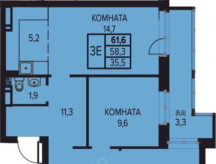 квартира р-н Пермский д Кондратово ул Водопроводная 1 фото 1