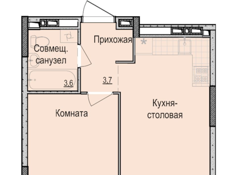 квартира г Ижевск р-н Индустриальный Карлутский ЖК «Скандинавия» 7 жилрайон, 3-й мкр фото 1