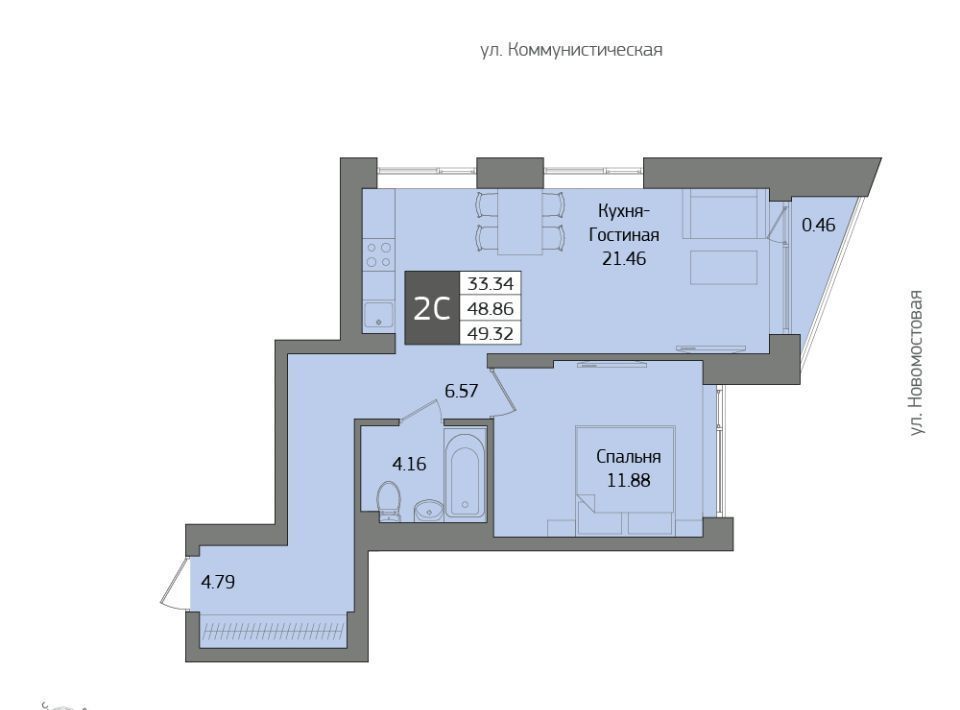 квартира г Уфа р-н Кировский ЖК «Уфимский кремль» 531-й кв-л фото 1