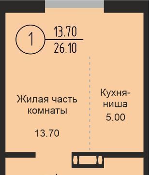 квартира г Оренбург р-н Промышленный ЖК Квартет фото 1