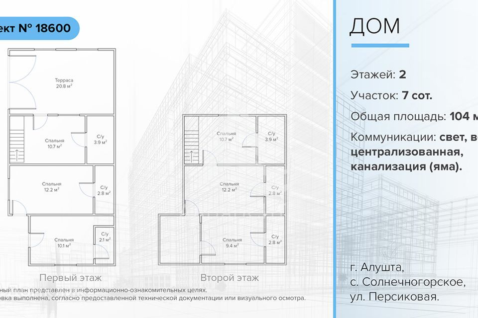 дом г Алушта с Солнечногорское ул Персиковая 35а фото 9