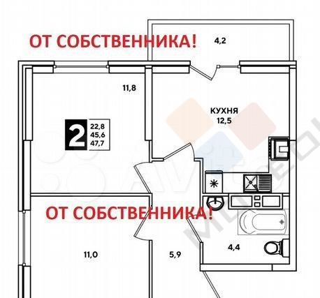 квартира г Краснодар ул Западный Обход 57 фото 1