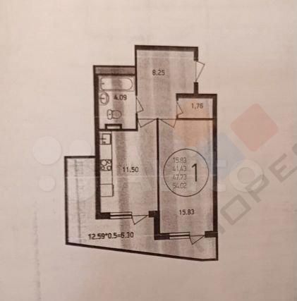 квартира г Краснодар ул Душистая 77/4 Прикубанский округ, Молодёжный фото 1