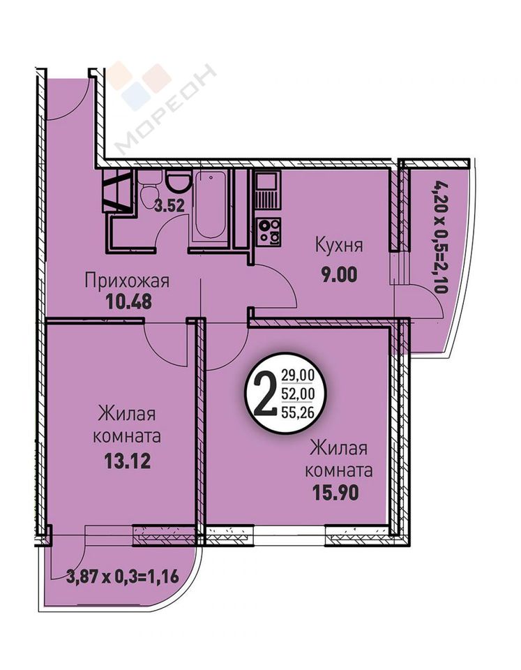 квартира г Краснодар ул Круговая 4вк/5 Прикубанский округ фото 7