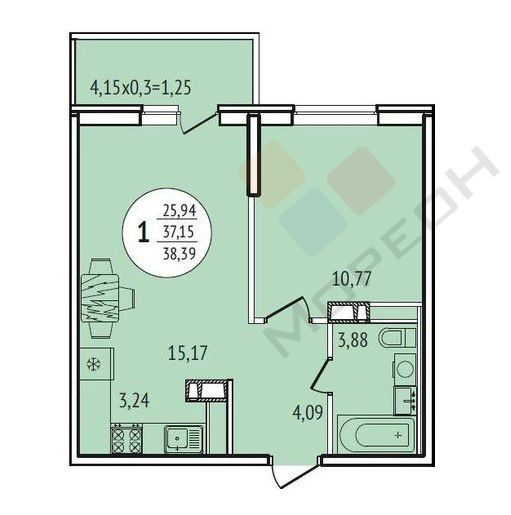 квартира г Краснодар р-н Центральный ул Колхозная 5/1 фото 12