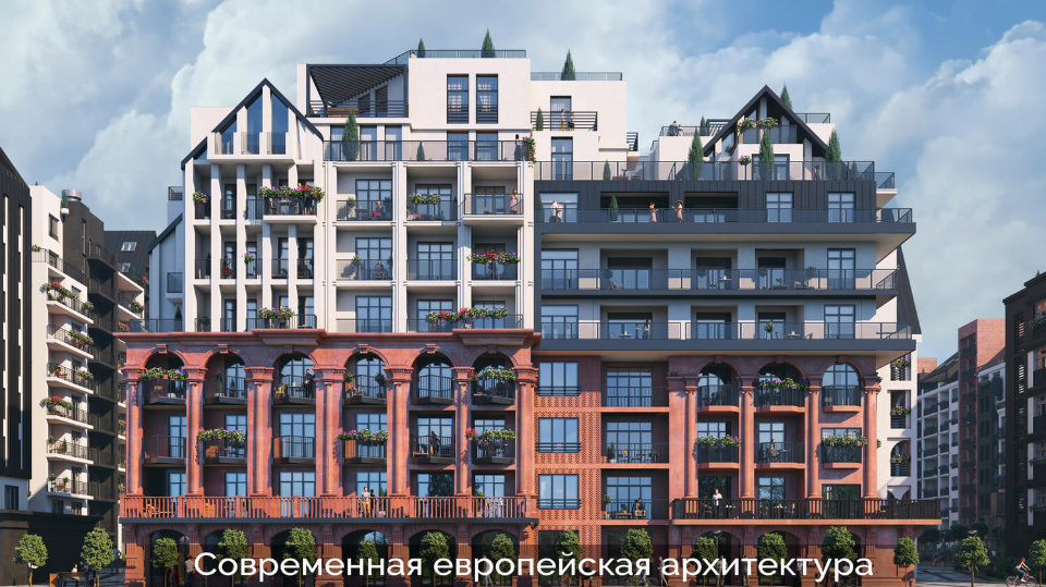 квартира г Калининград р-н Ленинградский ул Молодой гвардии 18/20 квартал «РусскаЯ ЕвропА» фото 9