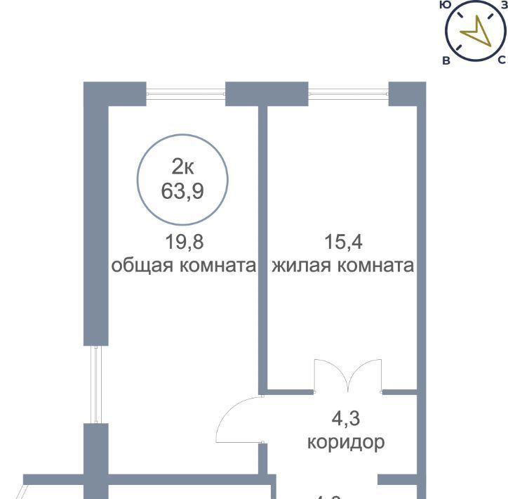 квартира г Сургут пр-кт Комсомольский 7 24-й фото 1