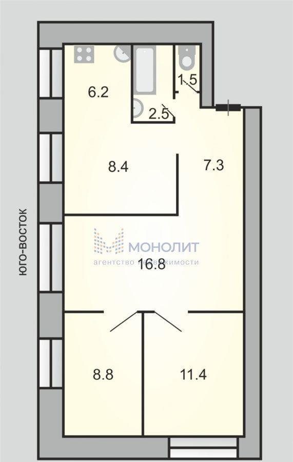 квартира г Киров р-н Ленинский ул Маклина 11 фото 19