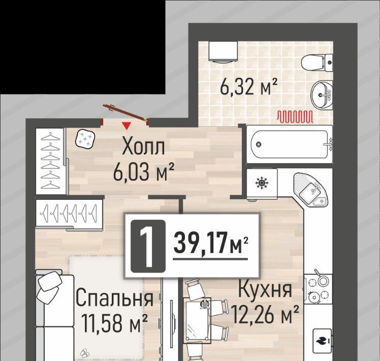 квартира р-н Рыбновский г Рыбное ул Перспективная 2а фото 1