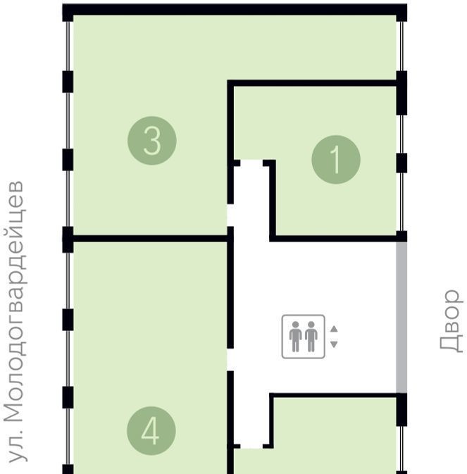 квартира г Тюмень р-н Калининский ул Молодогвардейцев 5к/1 фото 2