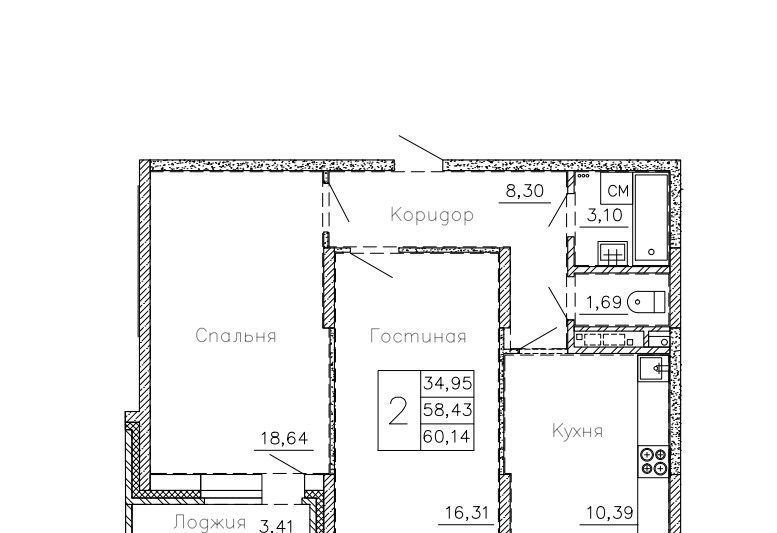 квартира р-н Семилукский г Семилуки ул Чайковского 7/1 фото 1