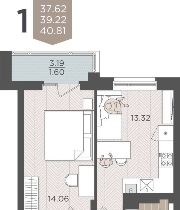 квартира г Калининград р-н Московский ул Батальная 65а фото 1