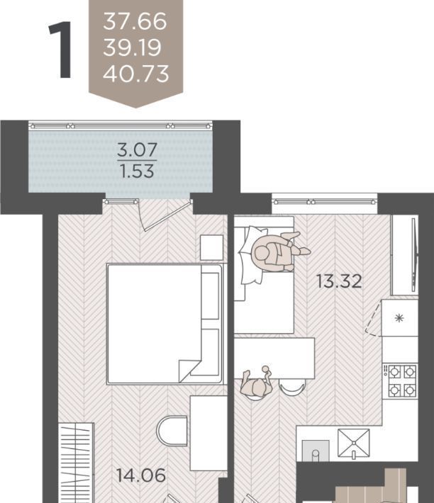 квартира г Калининград р-н Московский ул Батальная 65а фото 1