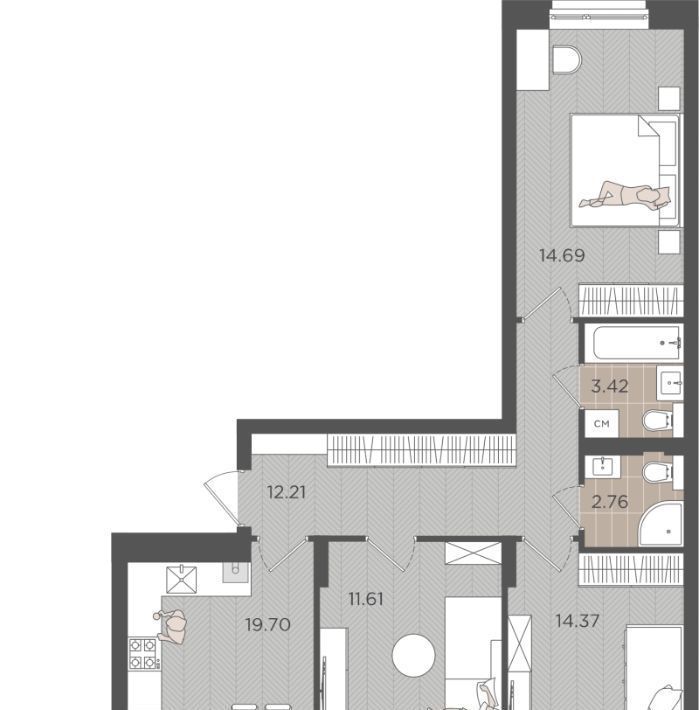 квартира г Калининград р-н Московский ул Батальная 65а фото 1