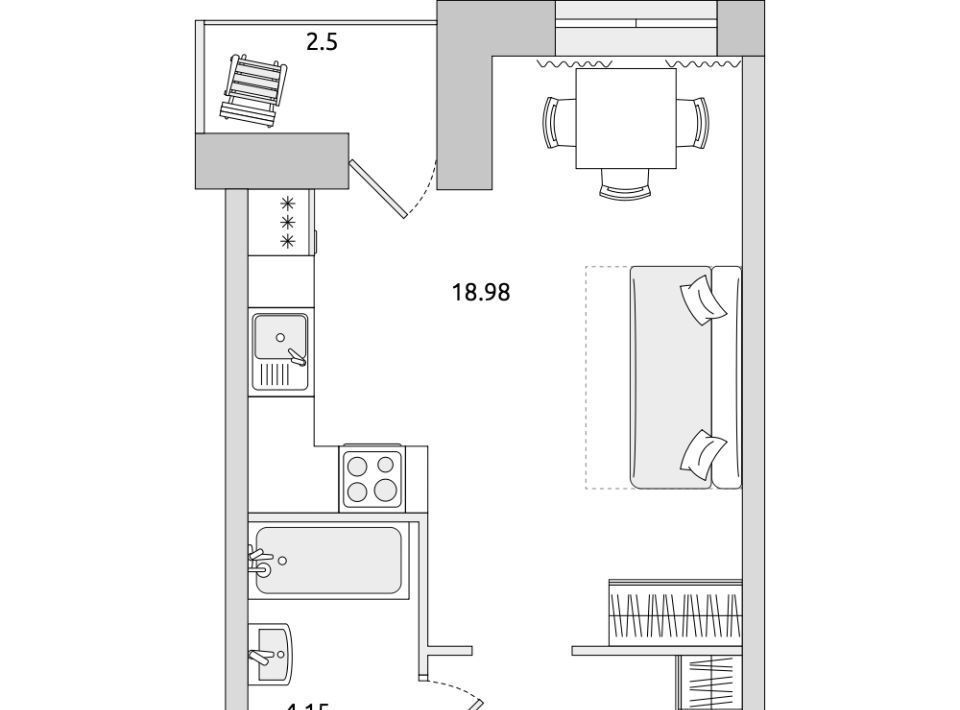 квартира р-н Всеволожский п Бугры ул Тихая 3к/5 Девяткино фото 1