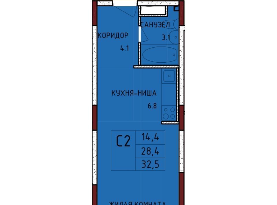 квартира р-н Ленинский с Осиновая Гора мкр Левобережный Тула фото 1