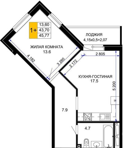 квартира г Краснодар р-н Прикубанский ул Ветеранов 2 д. 85 фото