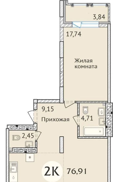 квартира г Новосибирск Заельцовская ул Дуси Ковальчук 248/2 фото 1