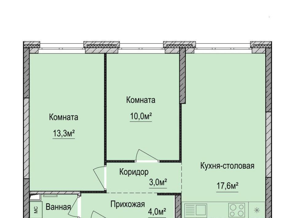 квартира г Ижевск р-н Устиновский Аэропорт ЖК «Финский квартал» жилрайон фото 1