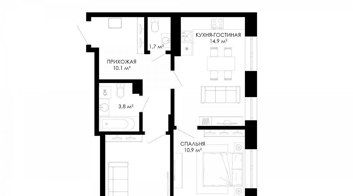 квартира г Пермь р-н Индустриальный ул Стахановская 52а фото 1