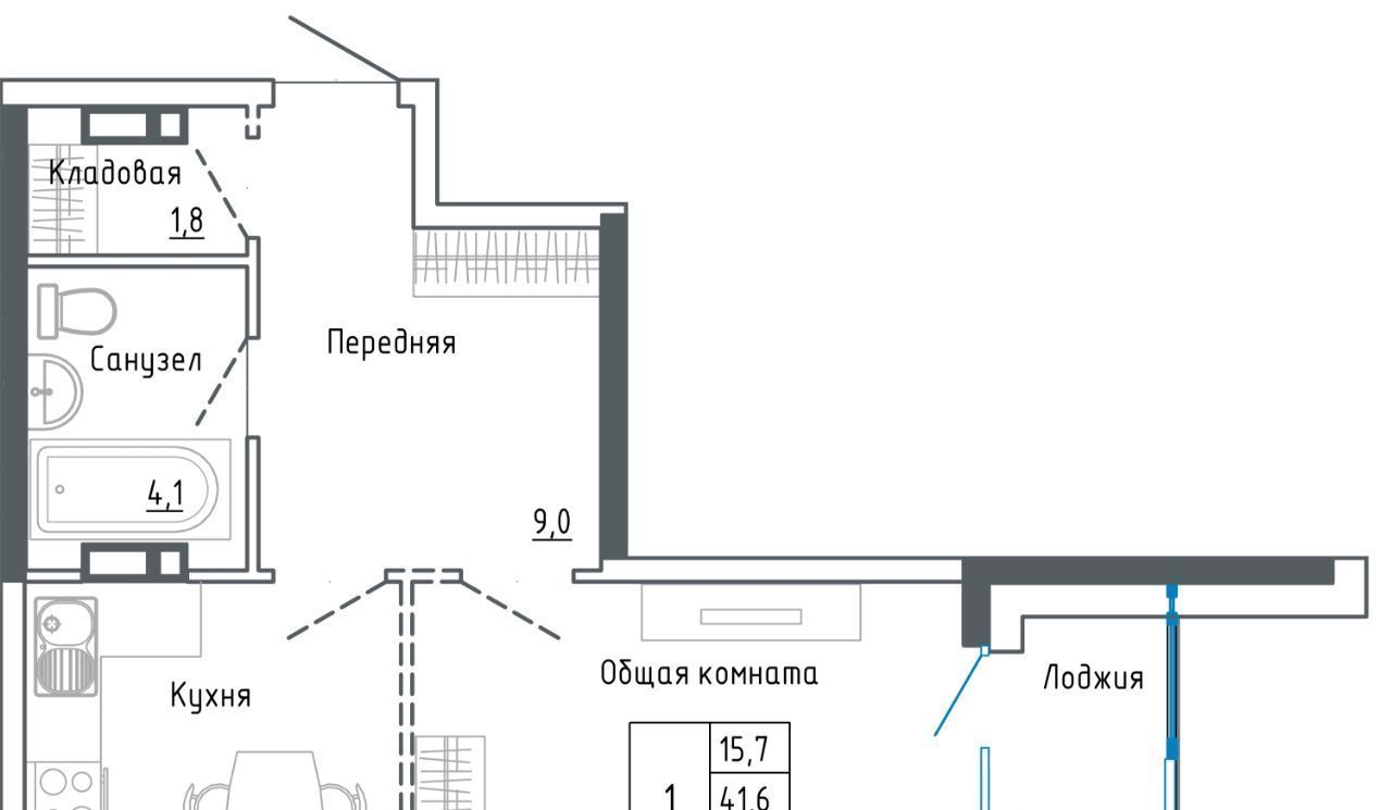 квартира г Уссурийск ул Александра Францева 44 фото 1