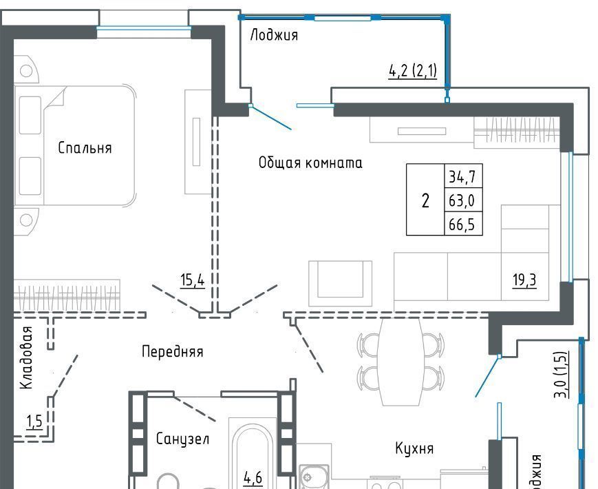 квартира г Уссурийск ул Александра Францева 42 фото 1