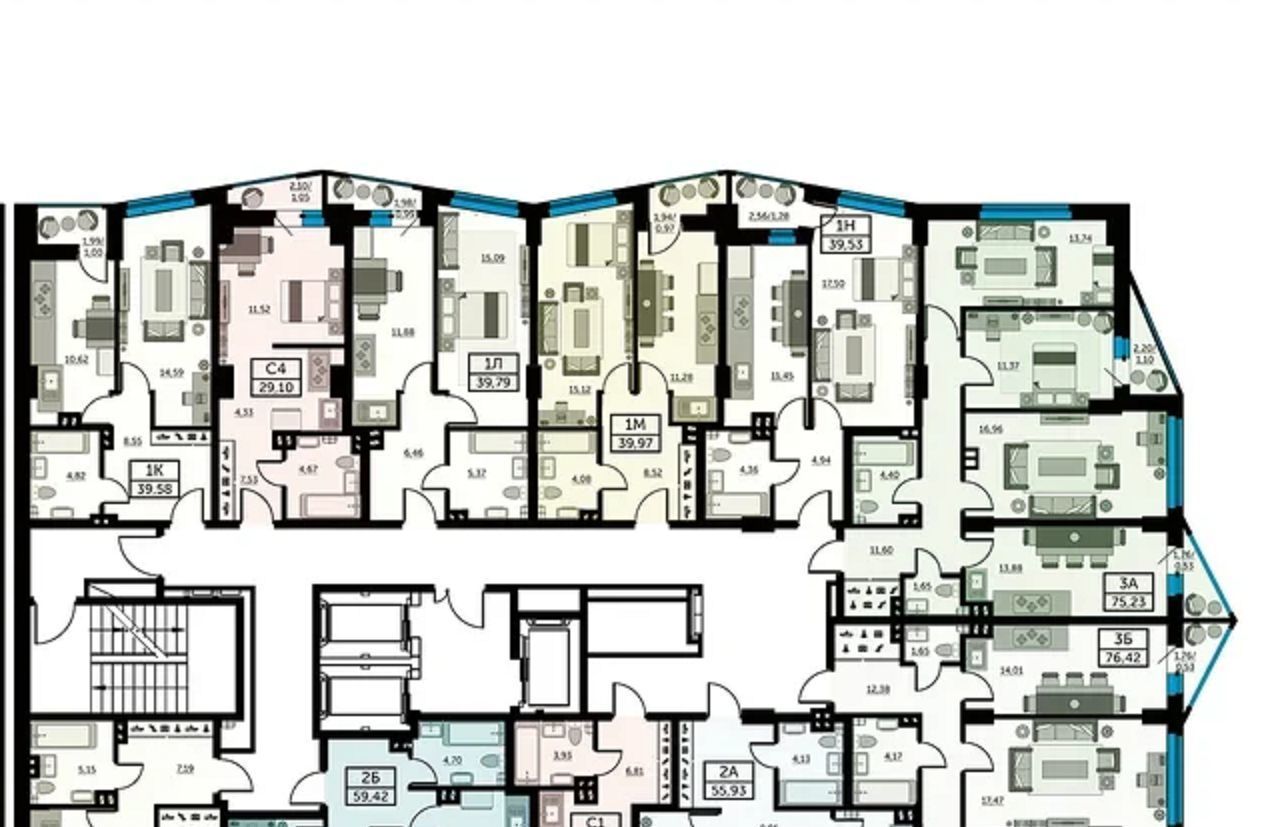 квартира г Ростов-на-Дону р-н Кировский ул Красноармейская 157в/83с 2 фото 2