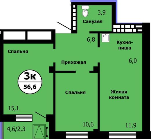 г Красноярск р-н Свердловский ул Лесников 2 фото