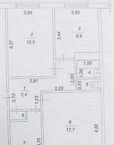 квартира г Набережные Челны р-н Комсомольский ЗЯБ ул им Комарова 11 фото 2