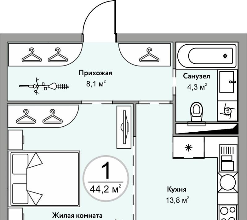 квартира г Железноводск п Иноземцево п Капельница фото 1