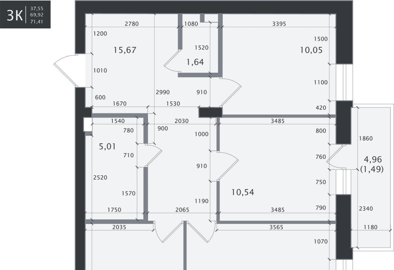 квартира г Казань метро Горки ул Космонавтов 61е фото 2