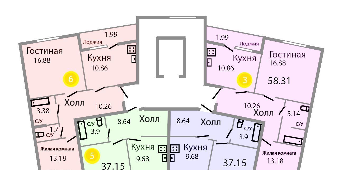 квартира р-н Зеленоградский г Зеленоградск ул Тургенева 16а фото 2